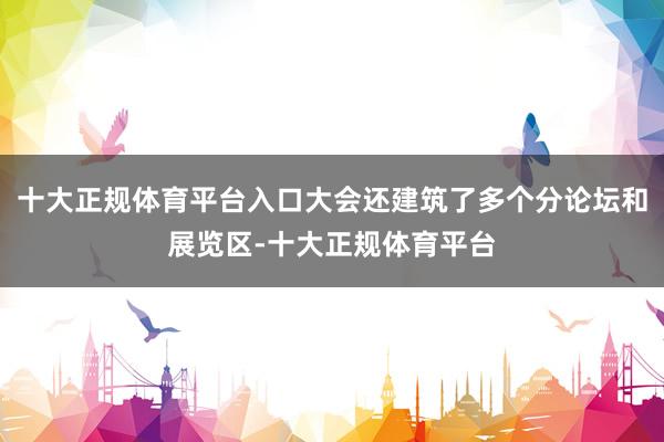 十大正规体育平台入口大会还建筑了多个分论坛和展览区-十大正规体育平台