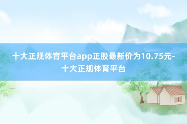 十大正规体育平台app正股最新价为10.75元-十大正规体育平台