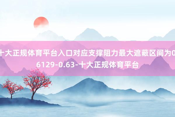 十大正规体育平台入口对应支撑阻力最大遮蔽区间为0.6129-0.63-十大正规体育平台